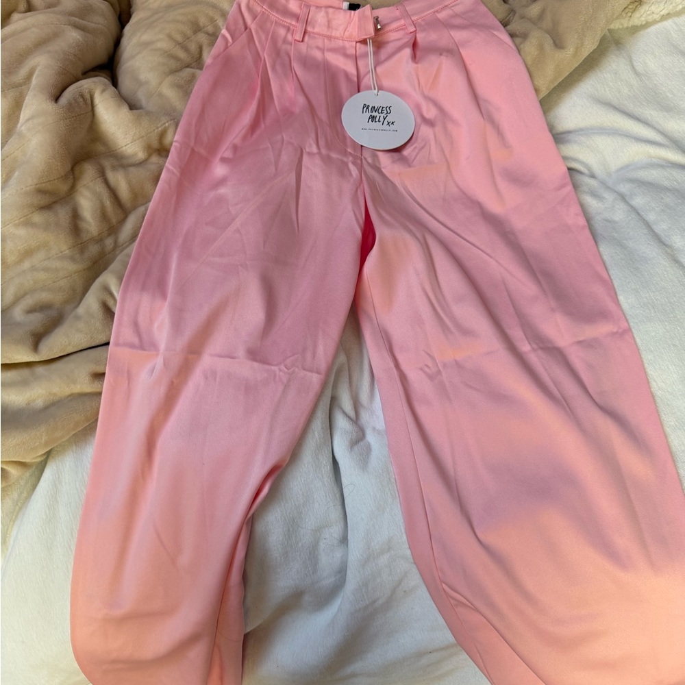 Princess Polly Blush Pink Trousers